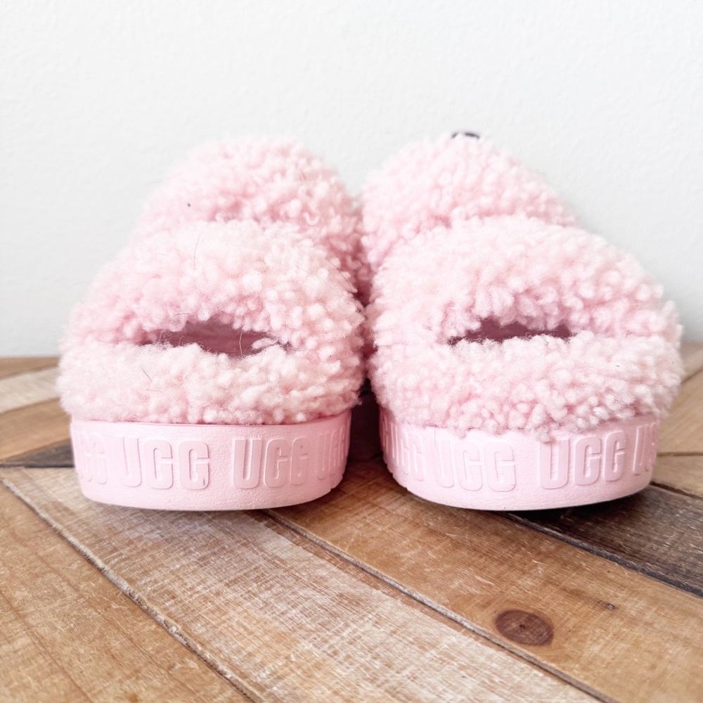 Uggs Fluff Yeah Pink Fluffita Slides - Picture 3 of 13